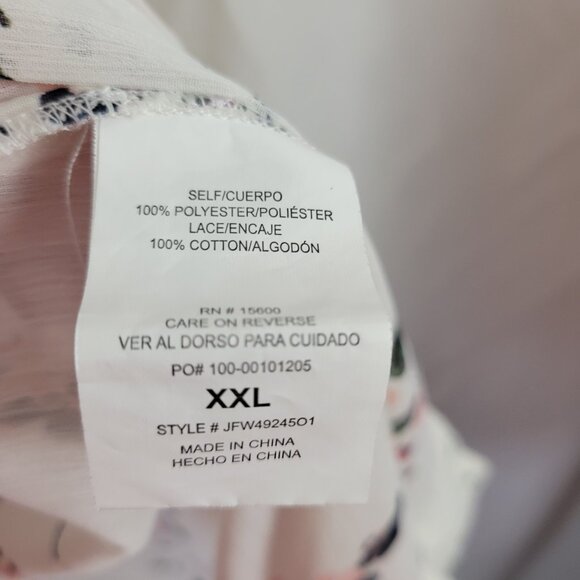 Mason & Belle XXL Open Flowy Kimono cover Up LONG Lace feminine Sheer robe EUC - Picture 8 of 9